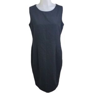 Shade Dress 8‎ Wool Black Sheath Pockets Sleeveless